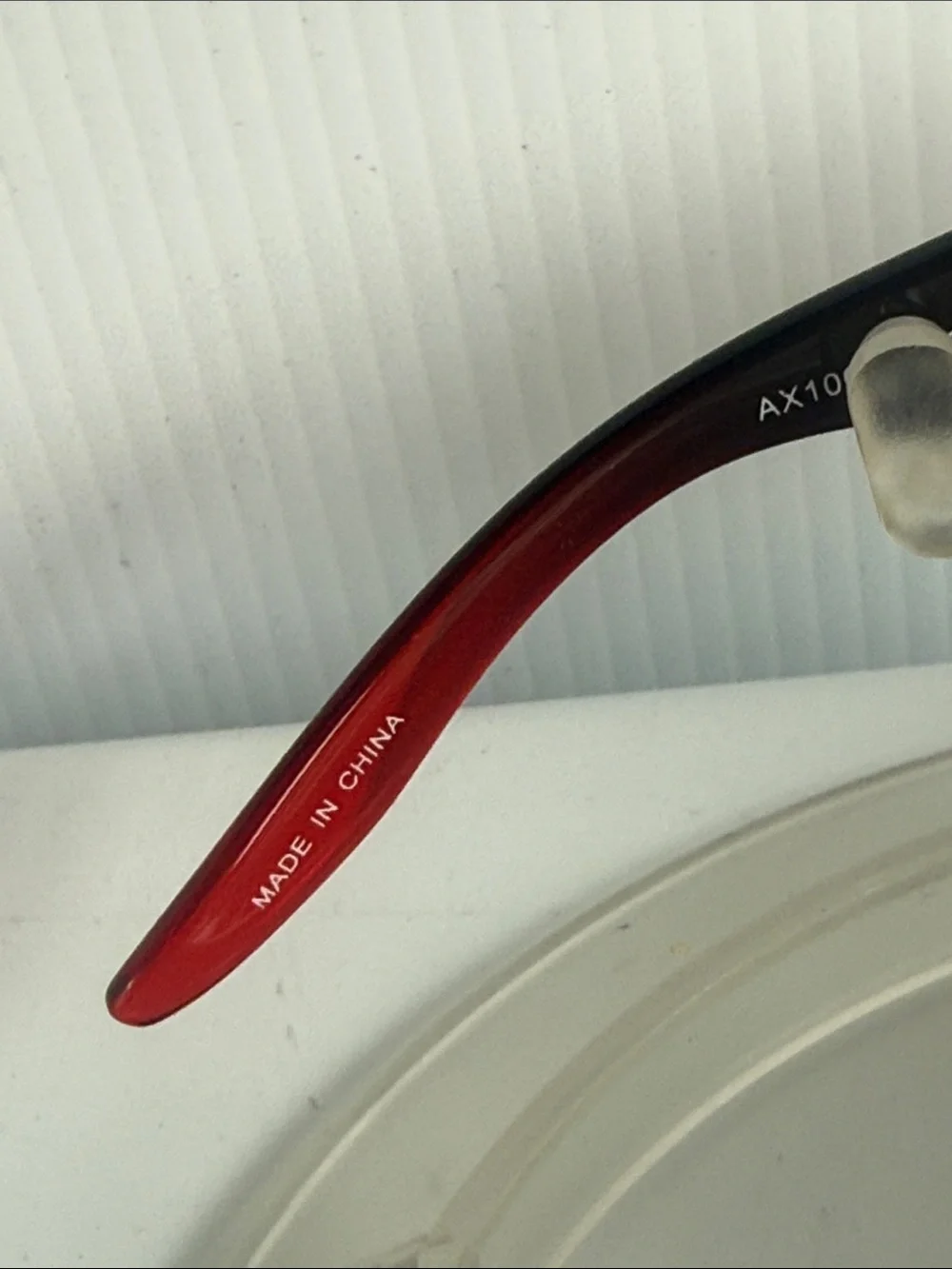 NEW ARMANI EXCHANGE AX100/S Red Black Ombré Sunglasses NEW WITHOUT TAGS